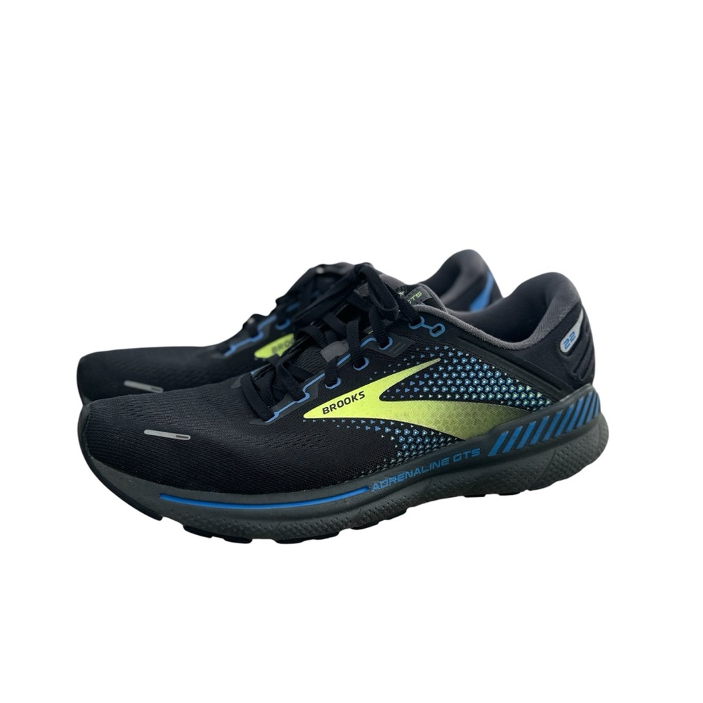 Brooks Adrenaline GTS 22 Mens 11  Medium Black/Blue Nightlife Titan Running Shoe